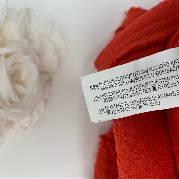 SOLD NEW Zara Basic Women’s Orange Tweed Blouse - Picture 6 of 7